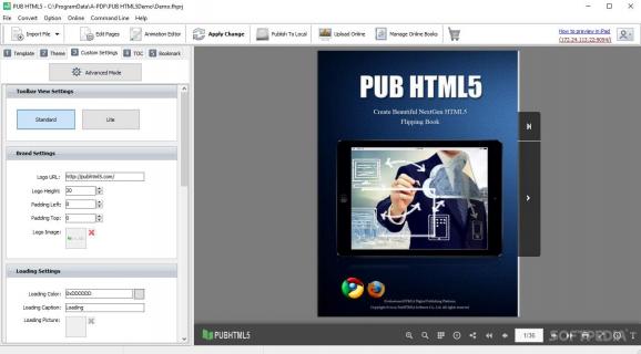 PUB HTML5 screenshot