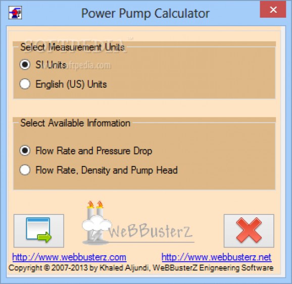 Pumping Power Calculator screenshot