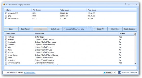 Puran Delete Empty Folders screenshot