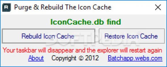 Purge & Rebuild The Icon Cache screenshot