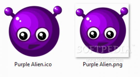 Purple Alien Icon screenshot