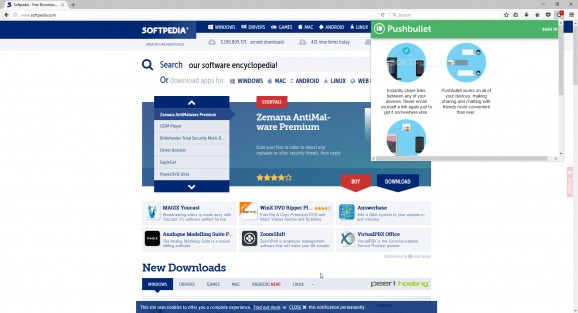 Pushbullet for Firefox screenshot
