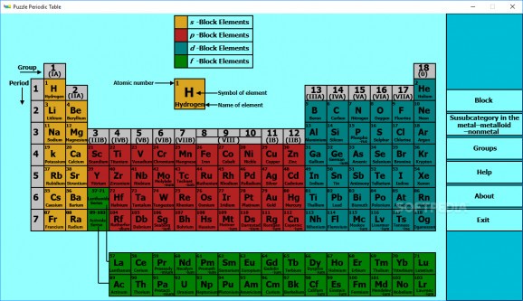 Puzzle Periodic Table screenshot