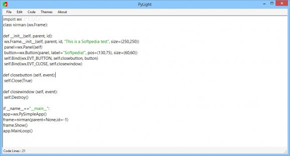 PyLight screenshot