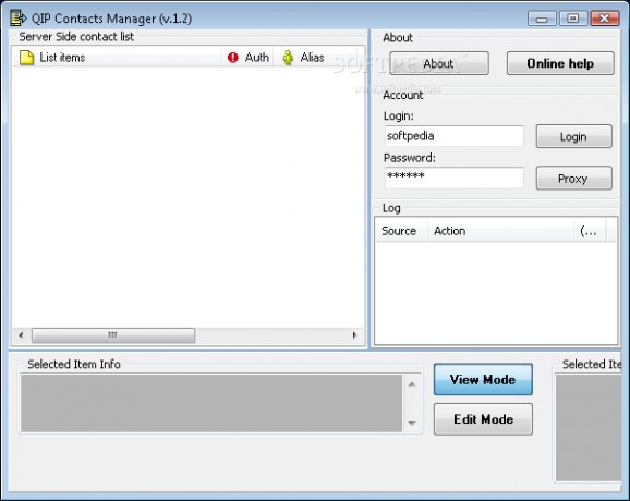 QIP Contacts Manager screenshot
