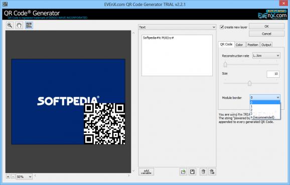 QR Code Generator Plugin for Adobe Photoshop screenshot
