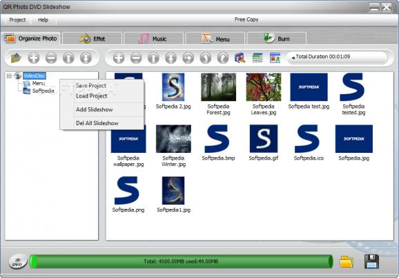 QR Photo DVD Slideshow screenshot