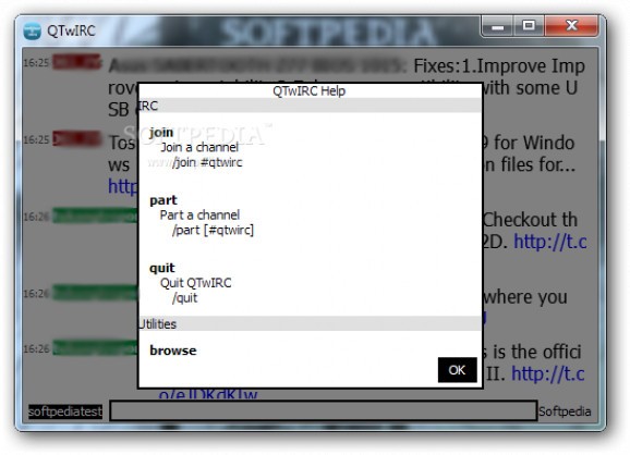 QTwIRC screenshot