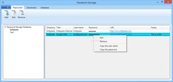 Password Storage screenshot