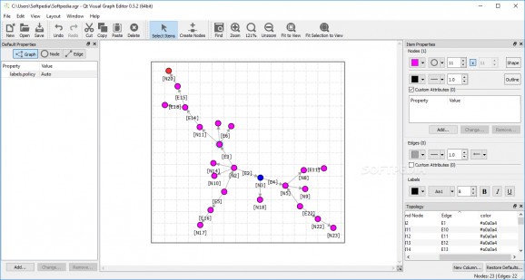 Qt Visual Graph Editor screenshot
