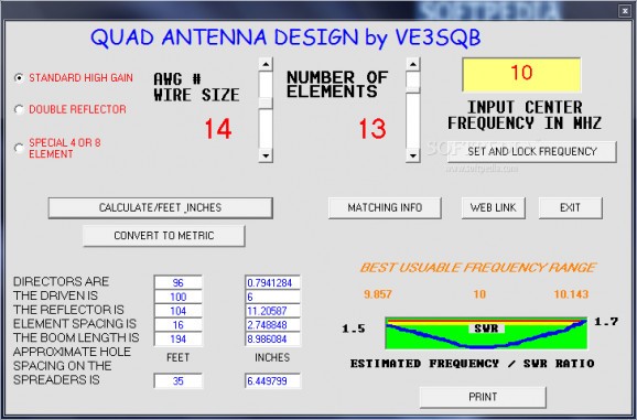 Quad Antenna Design screenshot
