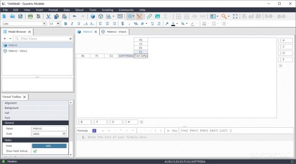 Quantrix Modeler screenshot