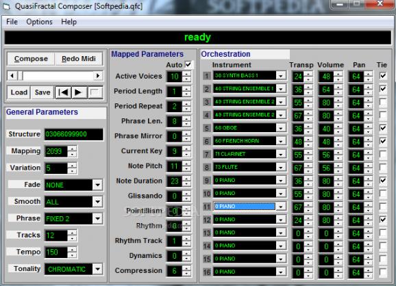 QuasiFractal Composer screenshot