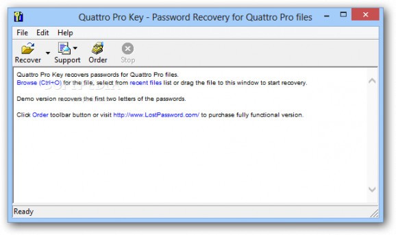 Quattro Pro Key screenshot