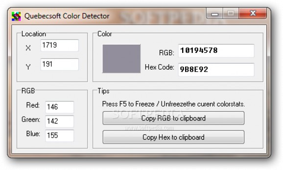 Quebecsoft Color Detector screenshot