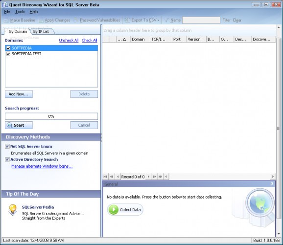 Quest Discovery Wizard for SQL Server screenshot