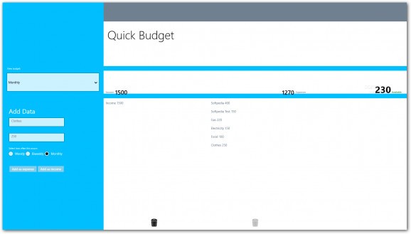 Quick Budget screenshot