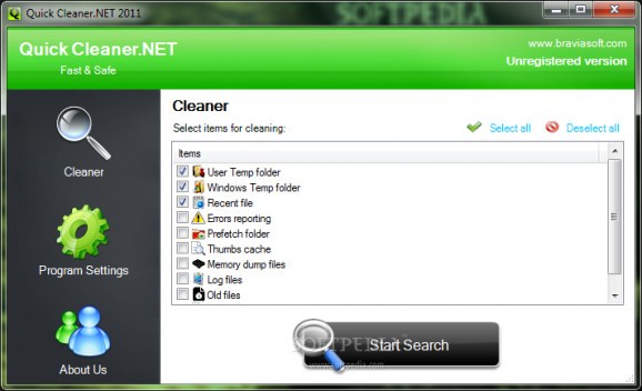 Quick Cleaner.NET screenshot