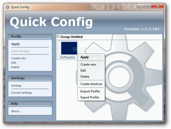 Quick Config screenshot