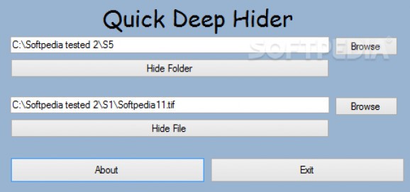 Quick Deep Hider screenshot