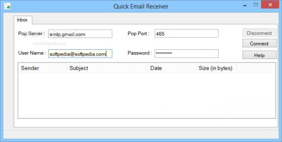 Quick Email Receiver screenshot