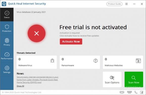 Quick Heal Internet Security screenshot