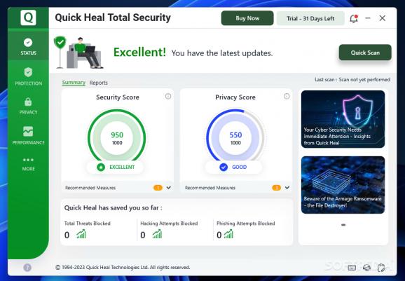 Quick Heal Total Security screenshot