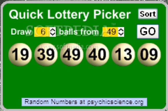 Quick Lottery Picker screenshot