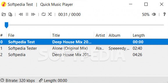 Quick Music Player screenshot