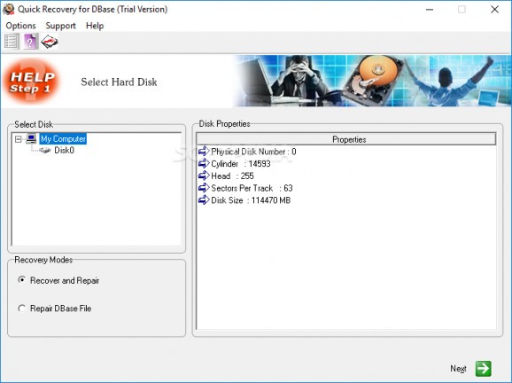 Quick Recovery for DBase screenshot