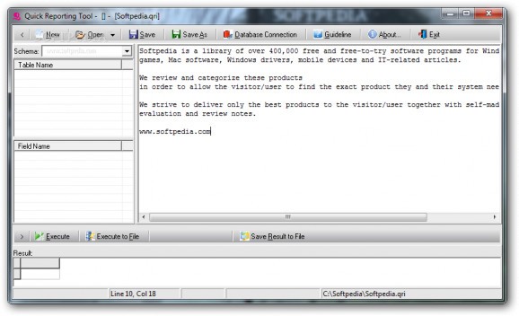 Quick Reporting Tool - Developer Module screenshot