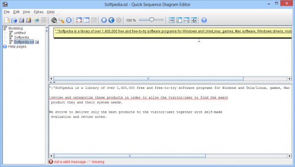 Quick Sequence Diagram Editor screenshot