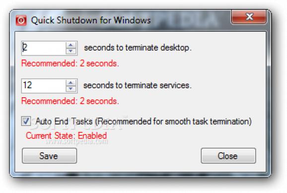Quick Shutdown for Windows screenshot