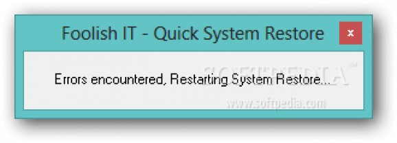 Quick System Restore screenshot
