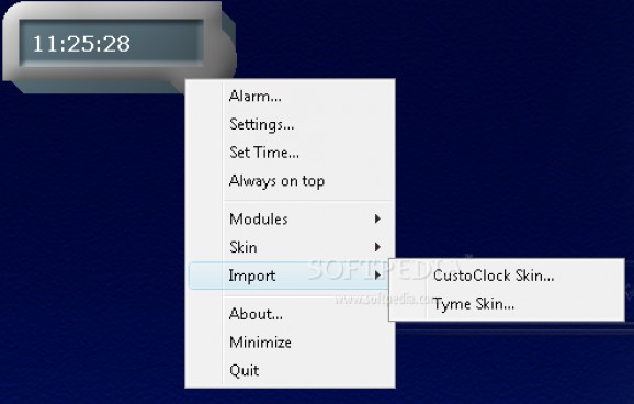 QuickClock screenshot
