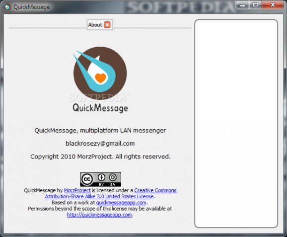 QuickMessage screenshot