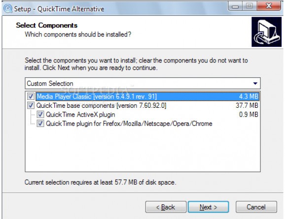 QuickTime Alternative nLite Addon screenshot