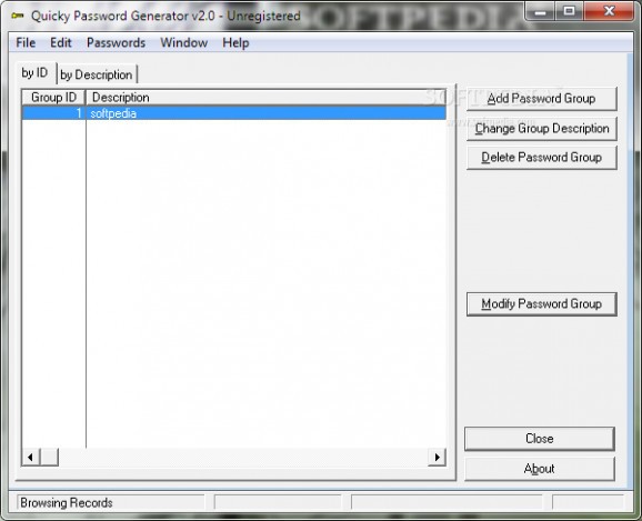 Quicky Password Generator screenshot