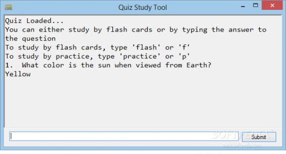 Quiz Study Tool screenshot