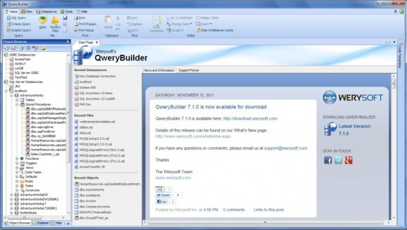 QweryBuilder Express screenshot