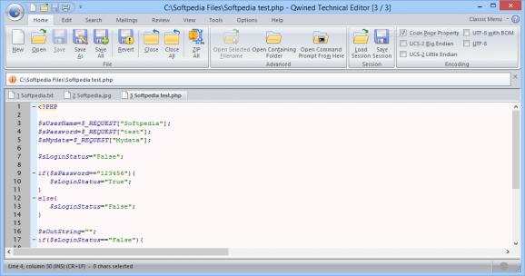 Qwined Technical Editor screenshot