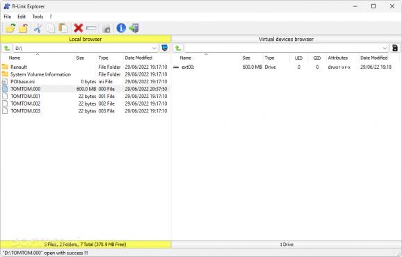 R-Link Explorer screenshot