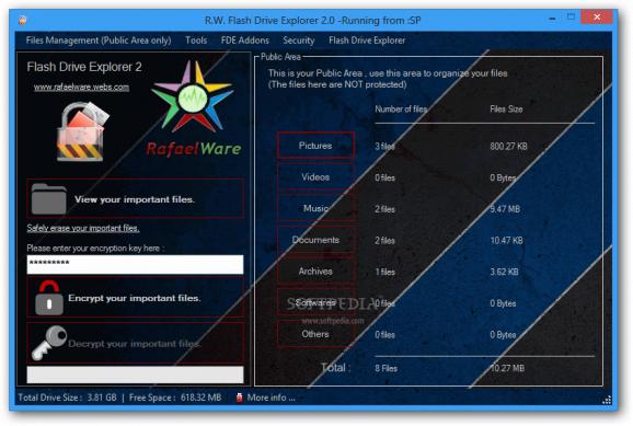 R.W. Flash Drive Explorer screenshot