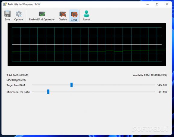 RAM Idle for Windows 11/10 screenshot