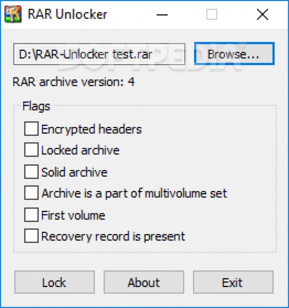 RAR Unlocker screenshot