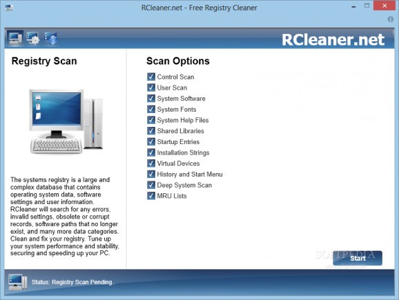 RCleaner screenshot