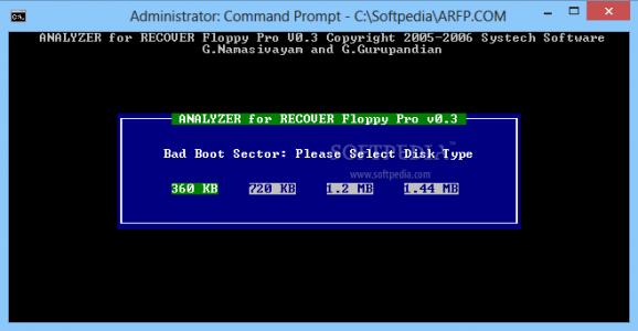 RECOVER Fixed/Floppy Disk FAT32/16/12 screenshot