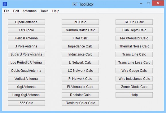 RF Toolbox screenshot
