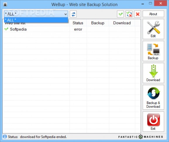 WebUp screenshot