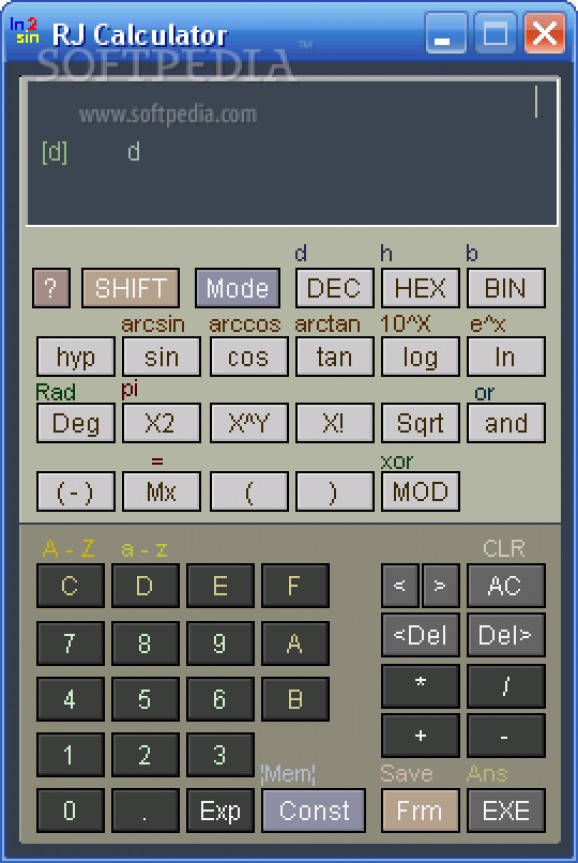 RJ Calculator screenshot